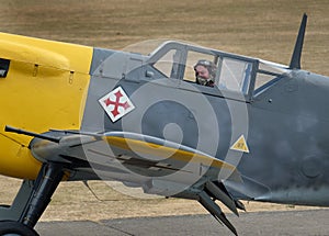 Hispano HA-1112-M4L Ã¢â¬ÅBuchonÃ¢â¬Â is essentially a Rolls-Royce Merlin engine Messerschmitt Bf109.